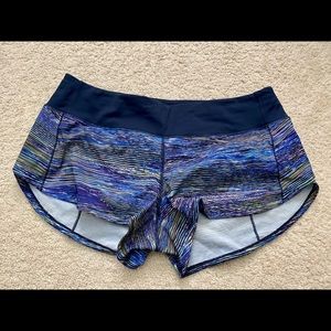 Lululemon speed up shorts - size 8